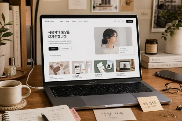 노트북·아이패드 목업 (본인 사진 박은 디바이스 목업) AI 프롬프트 미리보기