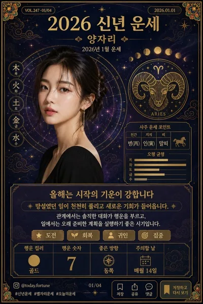 띠·별자리·사주 운세 카드 AI 프롬프트 미리보기