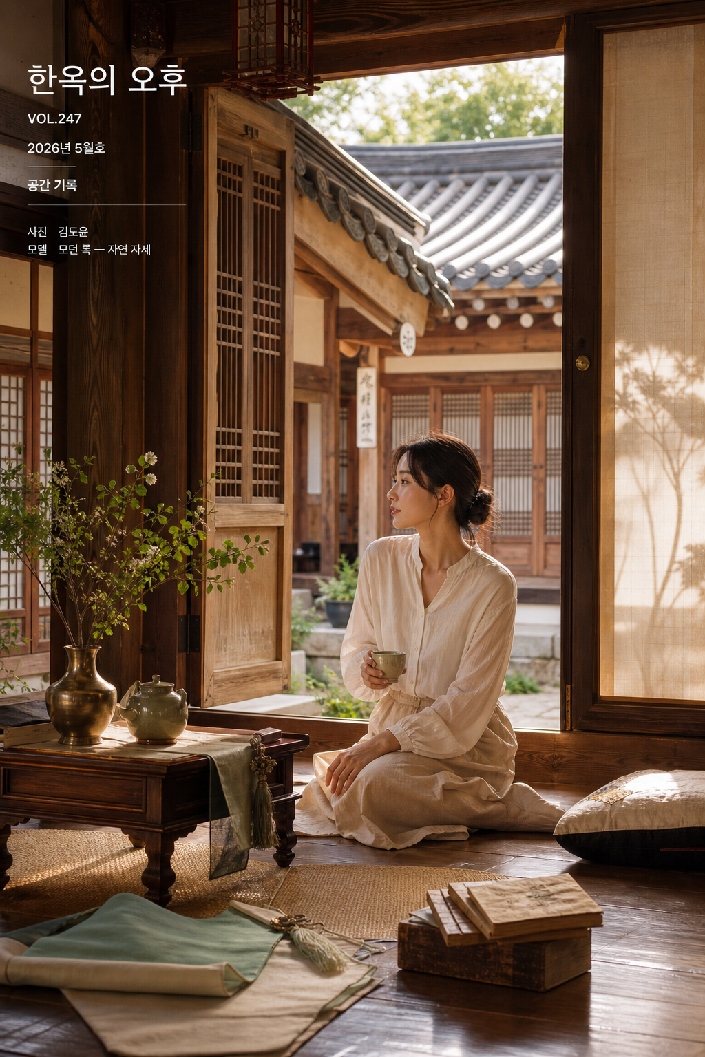 한옥 인테리어 인물 사진 미리보기