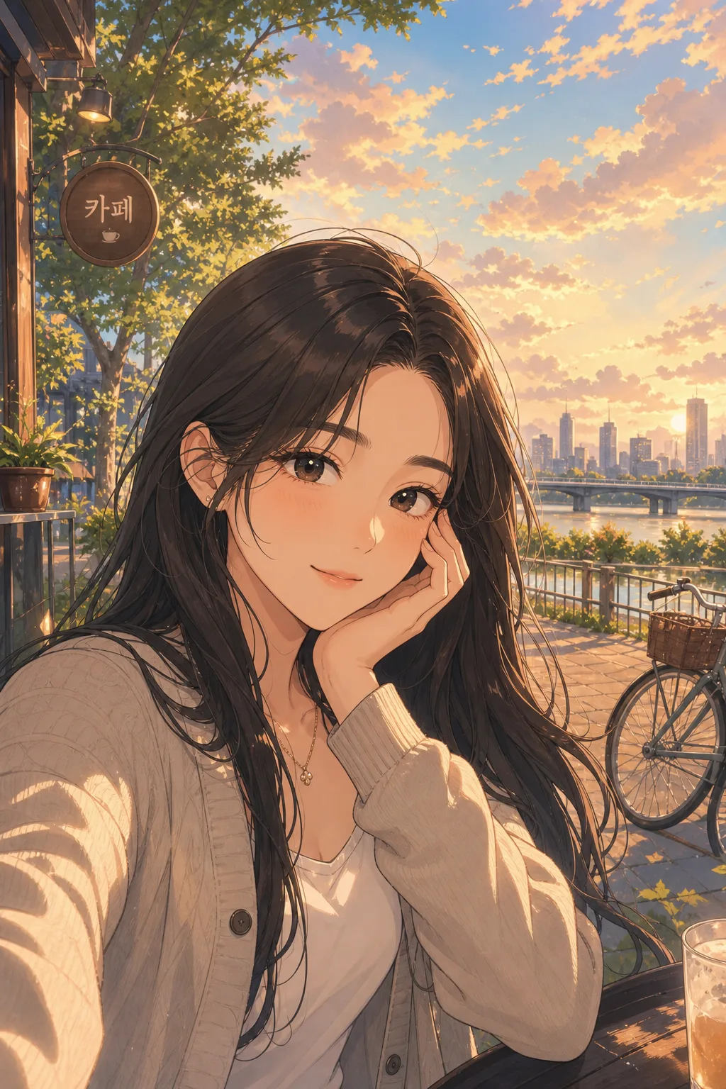 애니메이션 일러스트 사진 변환 Prompt preview