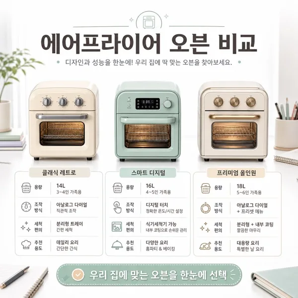 복고 오븐 비교 AI 프롬프트 미리보기