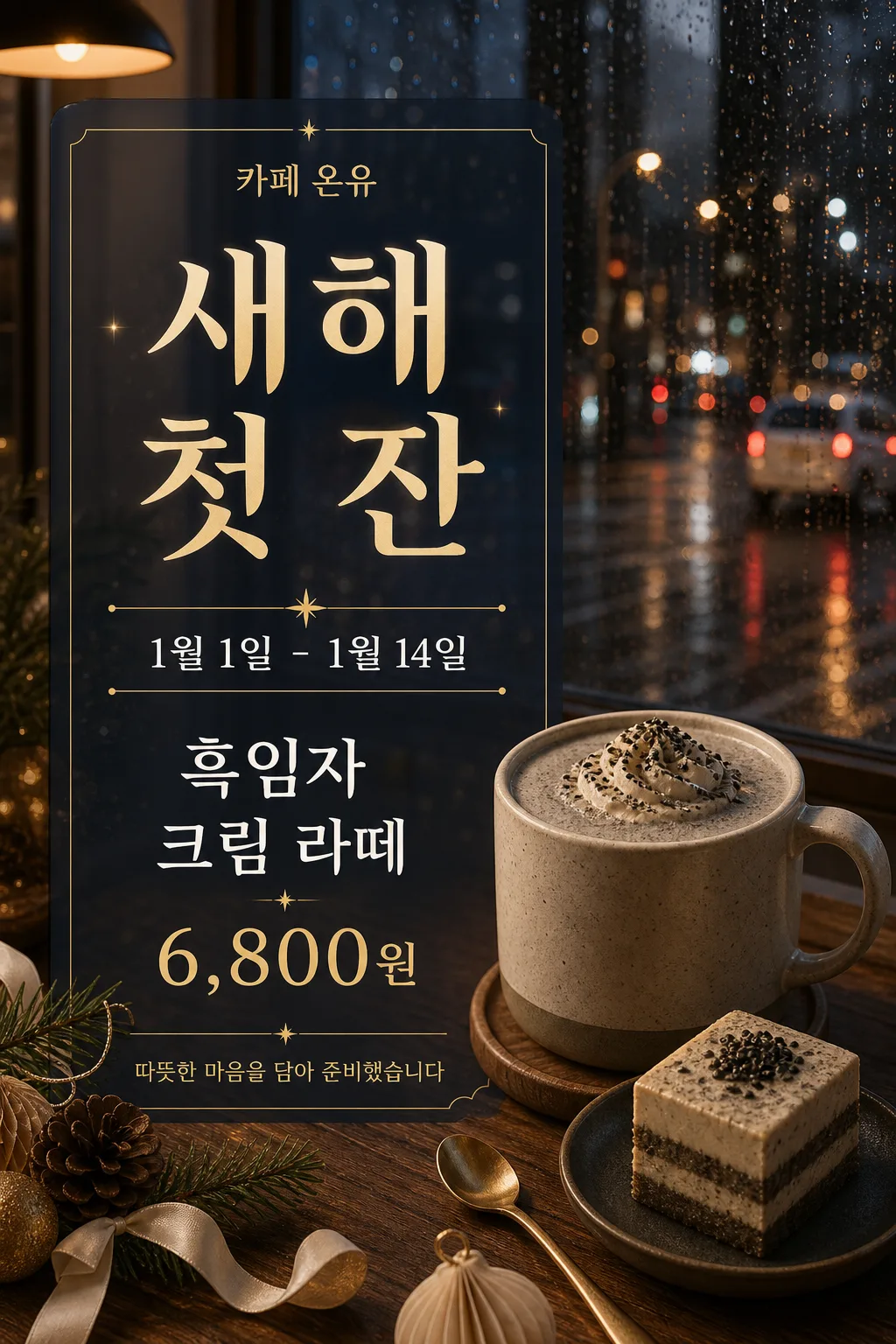 새해 카페 메뉴 プロンプトのプレビュー