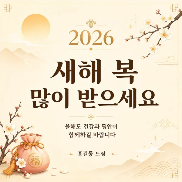 신년 카드뉴스 AI 프롬프트 미리보기