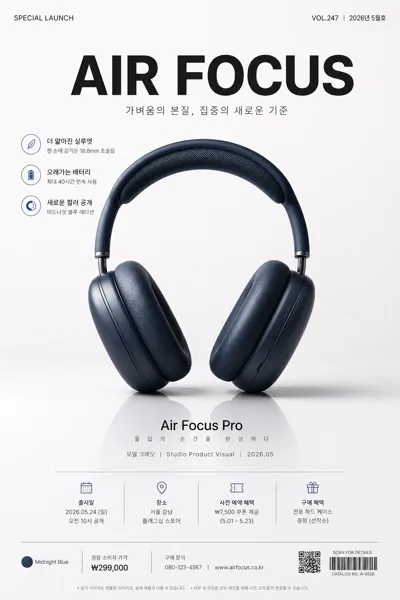 애플 미니멀 브랜드 비주얼 AI 프롬프트 미리보기
