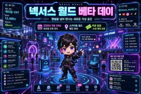 메타버스·VR 가상 공간 컨셉 AI 프롬프트 미리보기