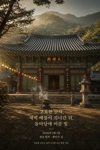 불교 사찰 명상 무드 Prompt preview
