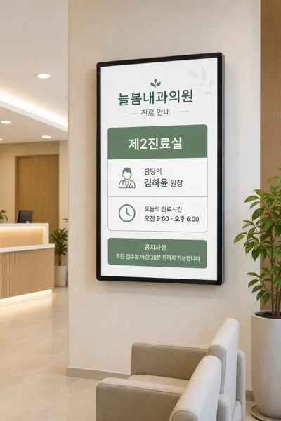 진료안내보드 AI 프롬프트 미리보기