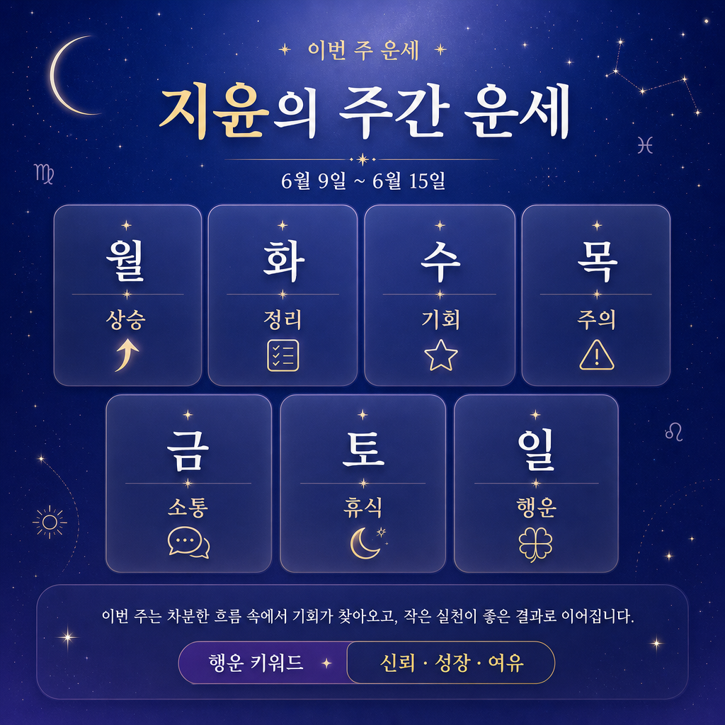 주간운세카드 미리보기