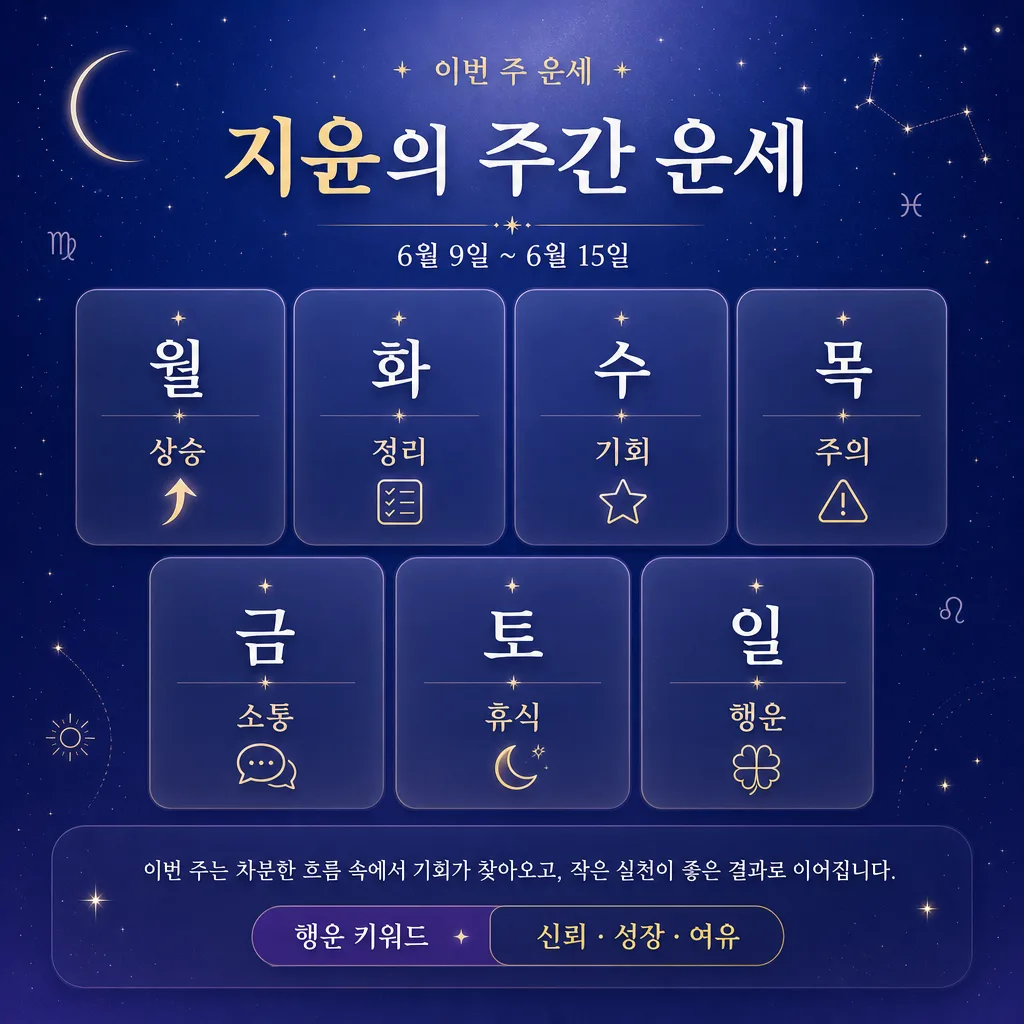 주간운세카드 미리보기