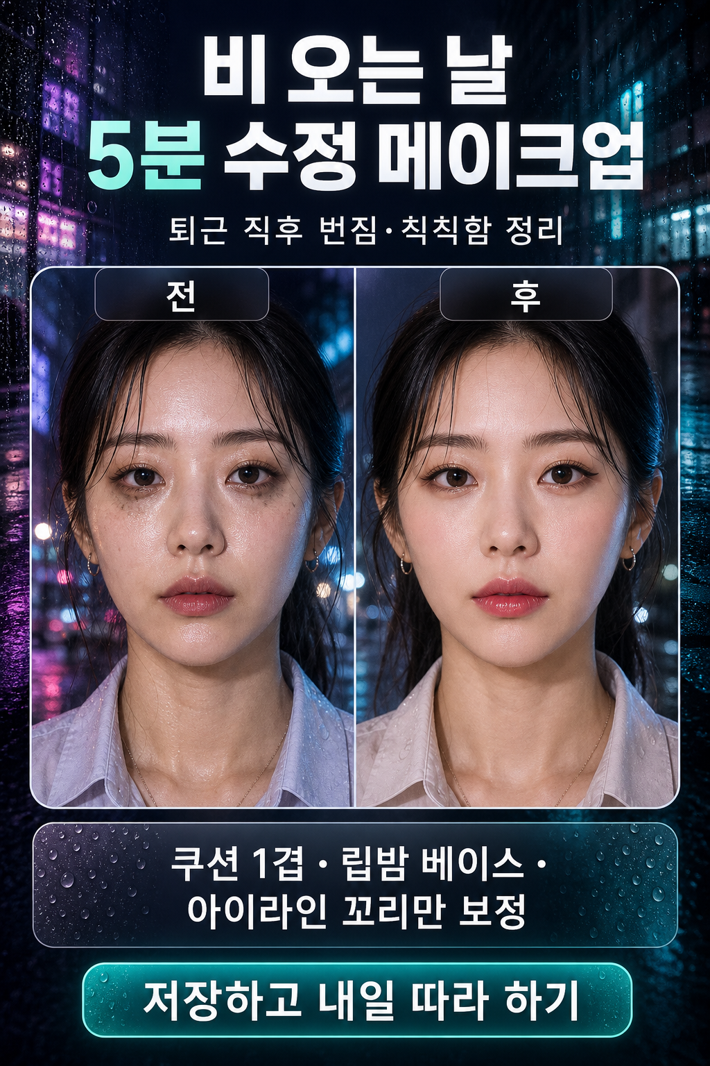 메이크업전후 미리보기