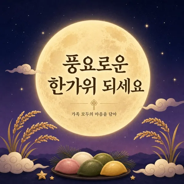 한가위달카드 AI 프롬프트 미리보기