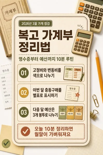 복고 가계부 AI 프롬프트 미리보기