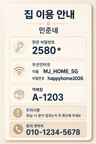 집비밀번호안내 AI 프롬프트 미리보기