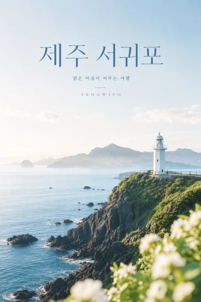 맑은 항공잡지 여행 포스터 AI 프롬프트 미리보기