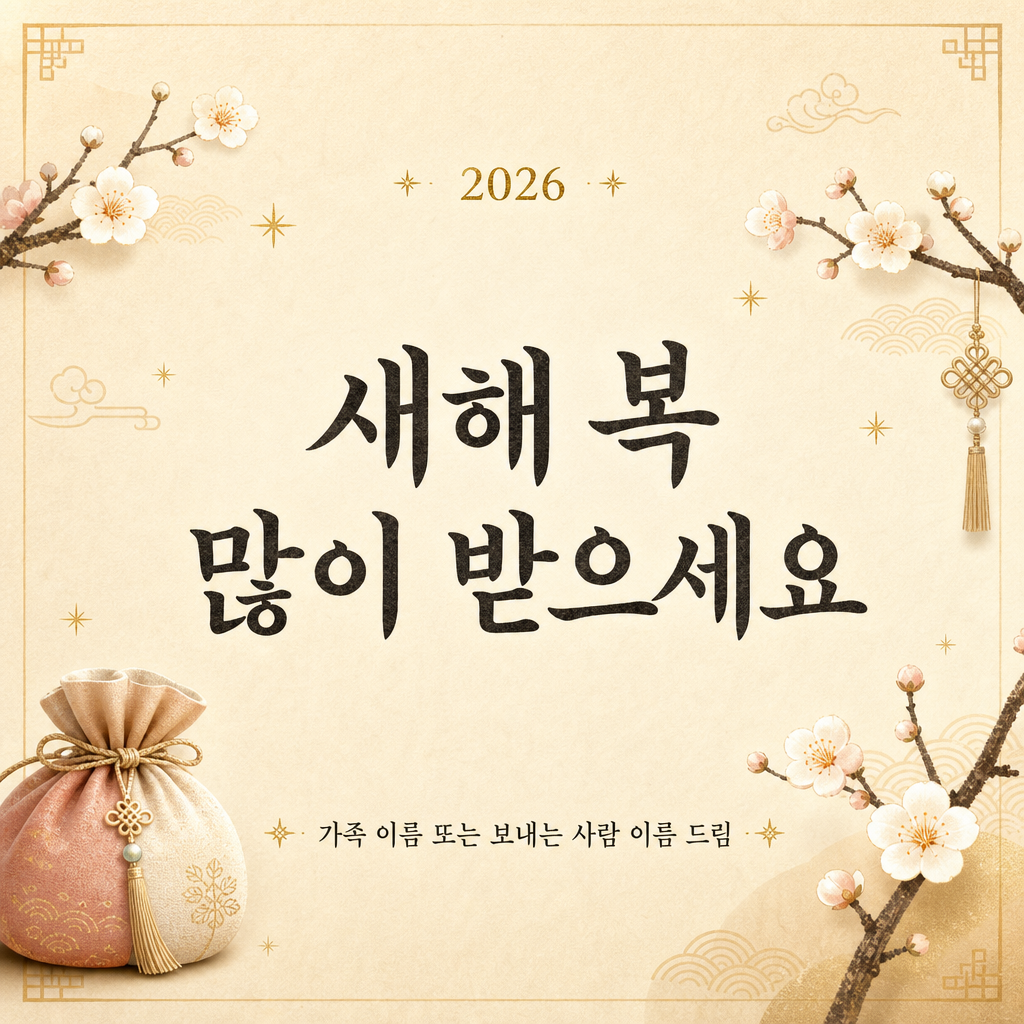 신년 가족 카드 미리보기