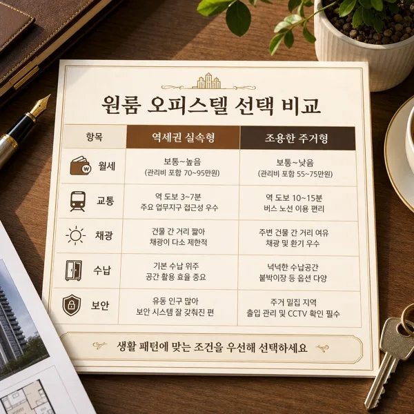 원룸 비교표 AI 프롬프트 미리보기