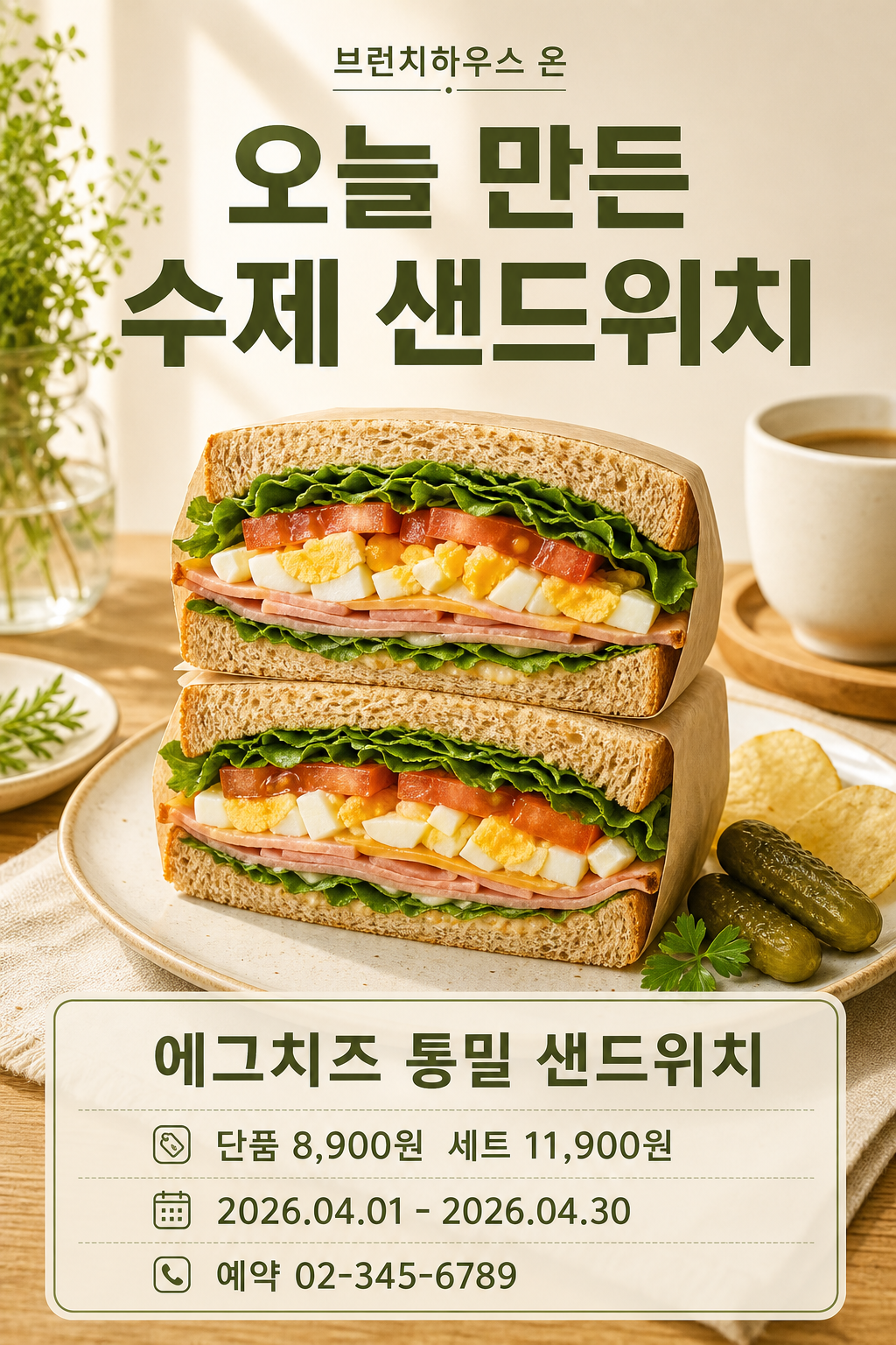 브런치 샌드위치 미리보기