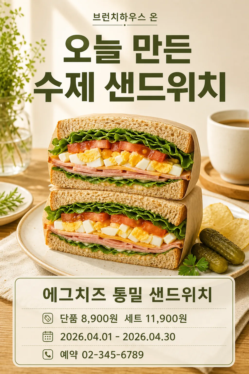 브런치 샌드위치 미리보기
