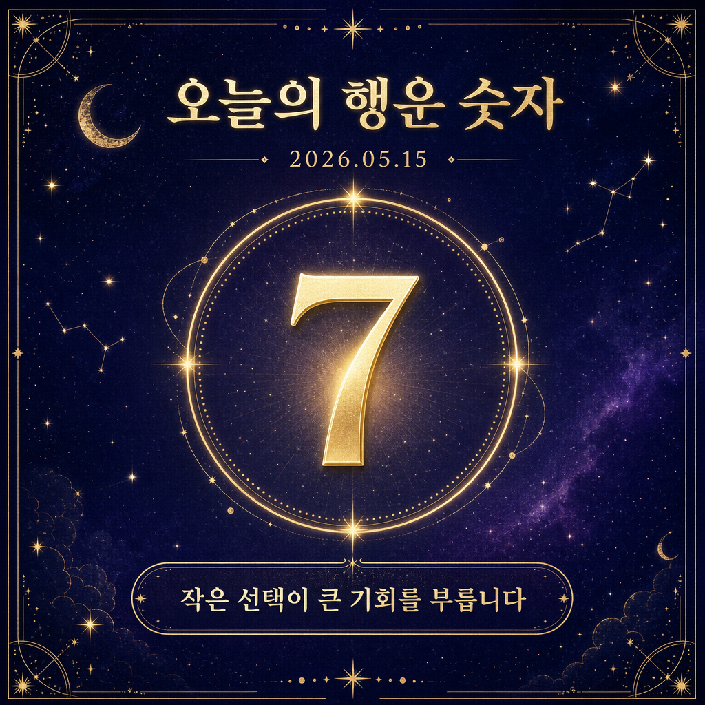 행운숫자카드 미리보기