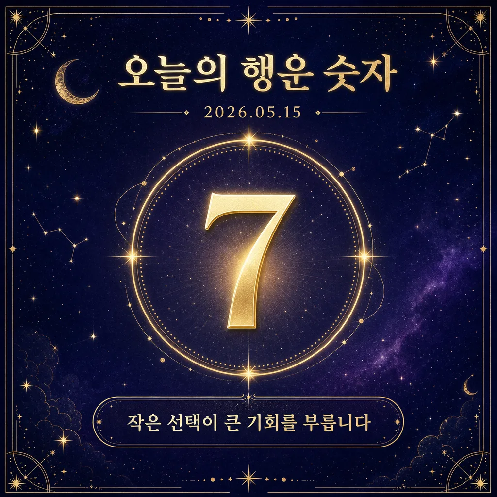 행운숫자카드 미리보기