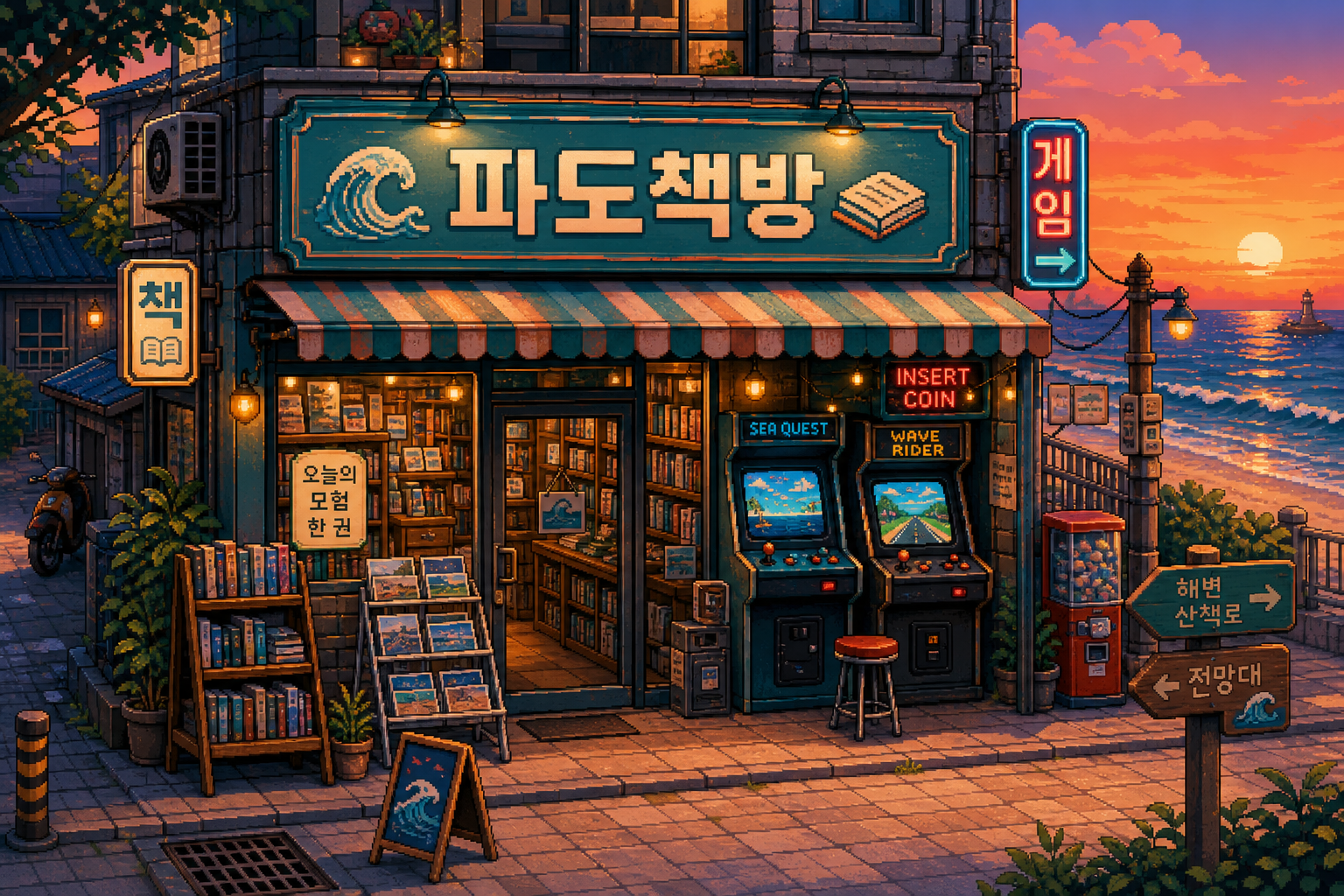 해변 도트책방 미리보기