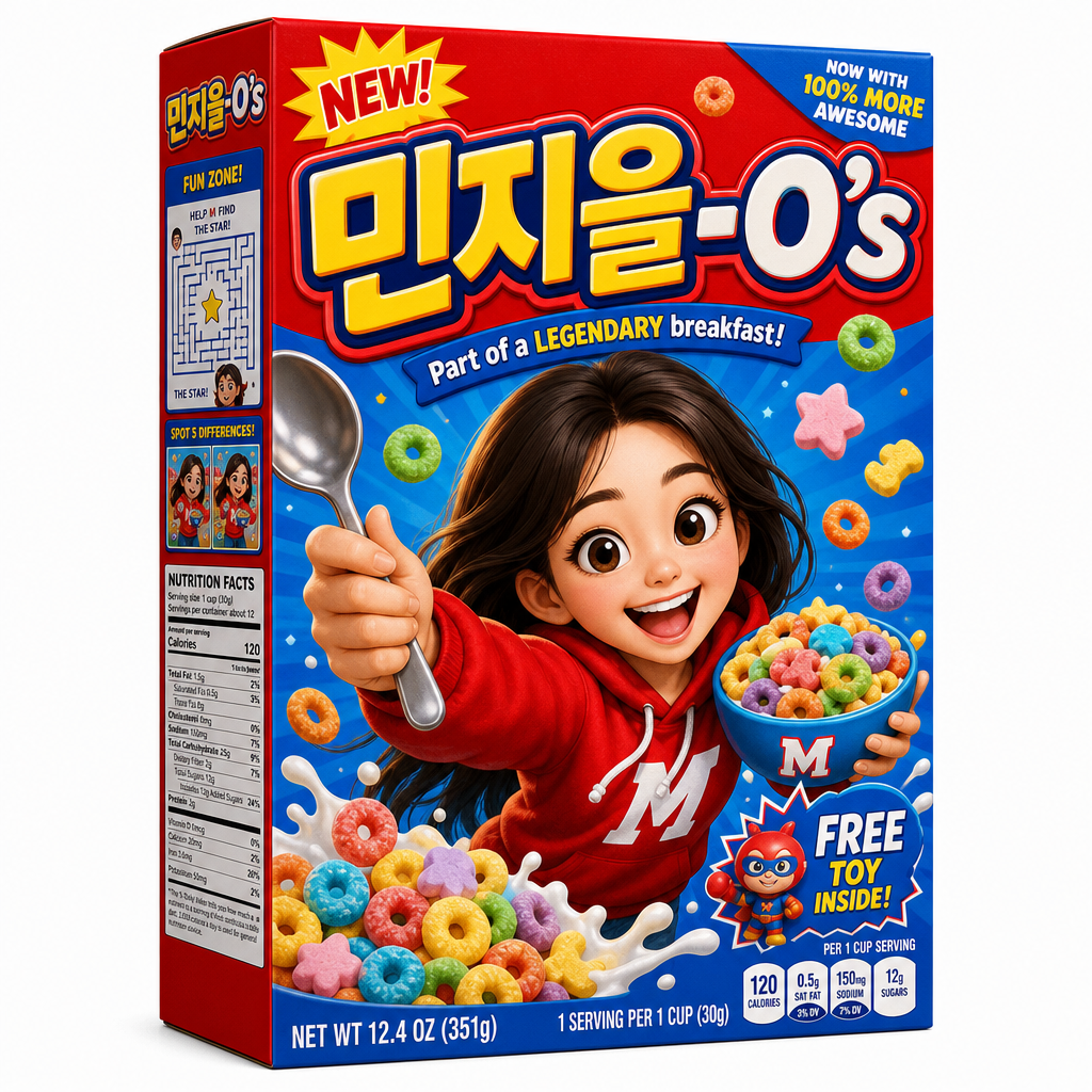 시리얼 박스 캐릭터 변신 미리보기