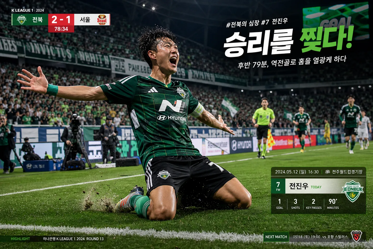 축구 경기 한 컷 (시그니처 모먼트) プロンプトのプレビュー