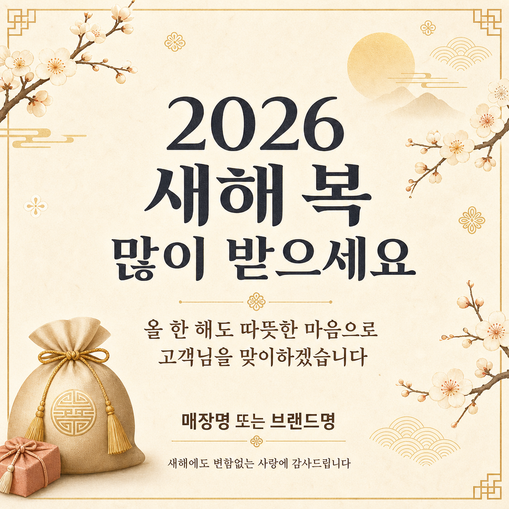 신년 매장인사 미리보기