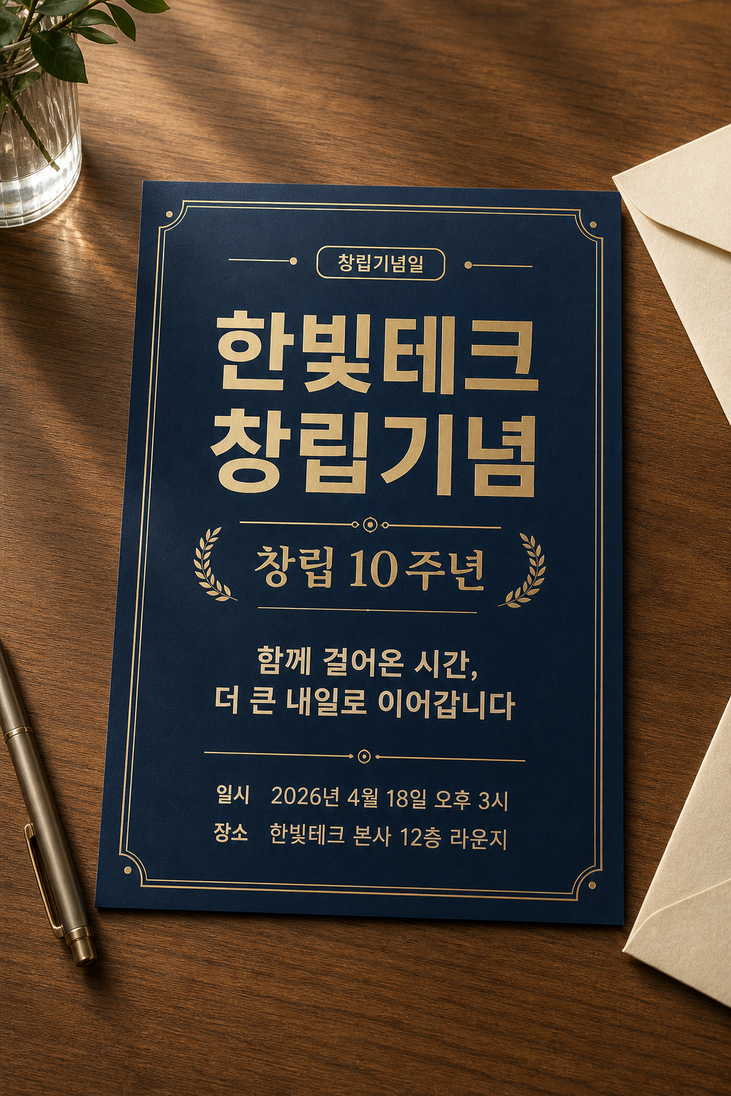 창립기념 카드 미리보기