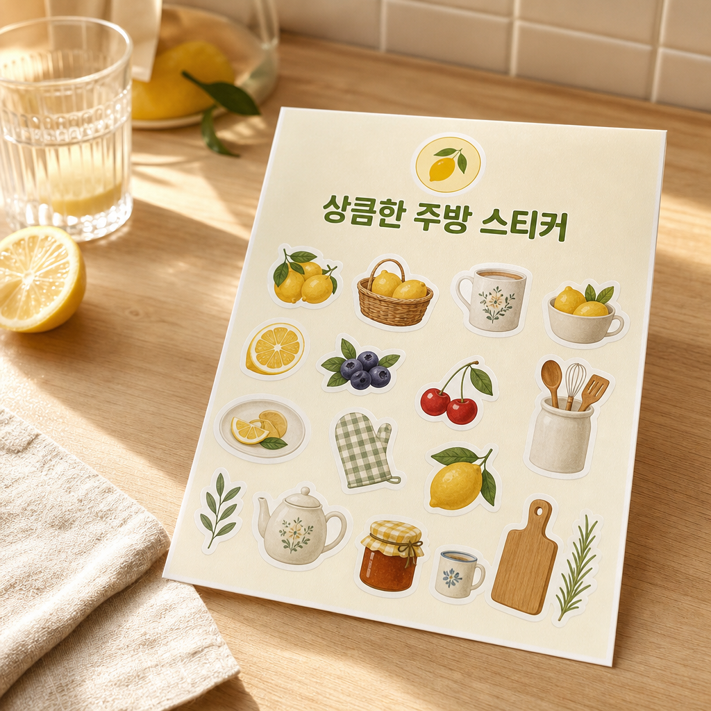 주방 스티커컷 미리보기