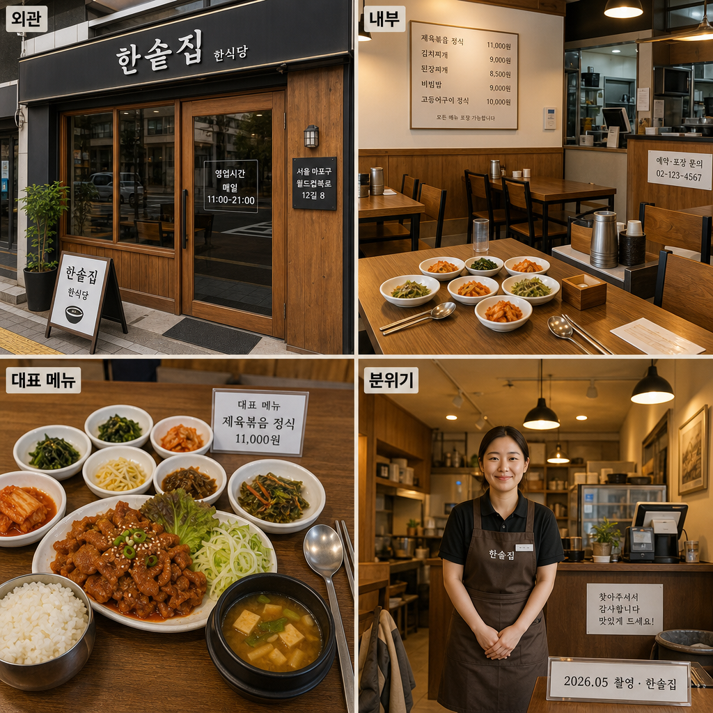 네이버 플레이스 등록용 매장 사진 세트 미리보기