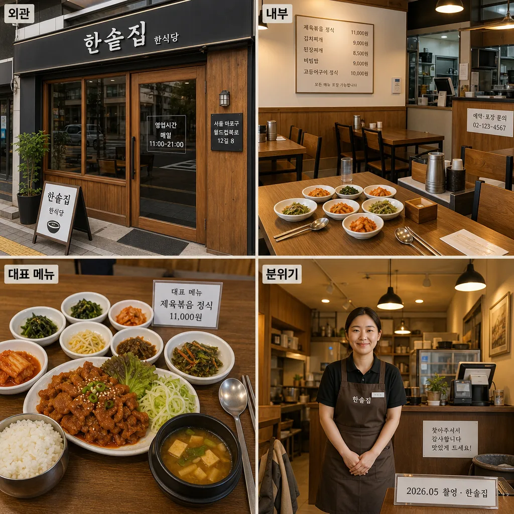 네이버 플레이스 등록용 매장 사진 세트 Prompt preview