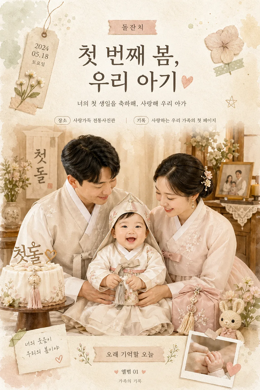 가족 기념일 일러스트 Prompt preview