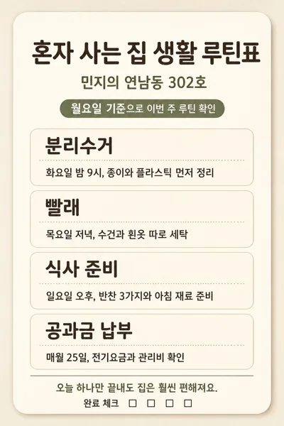 혼살 루틴표 AI 프롬프트 미리보기