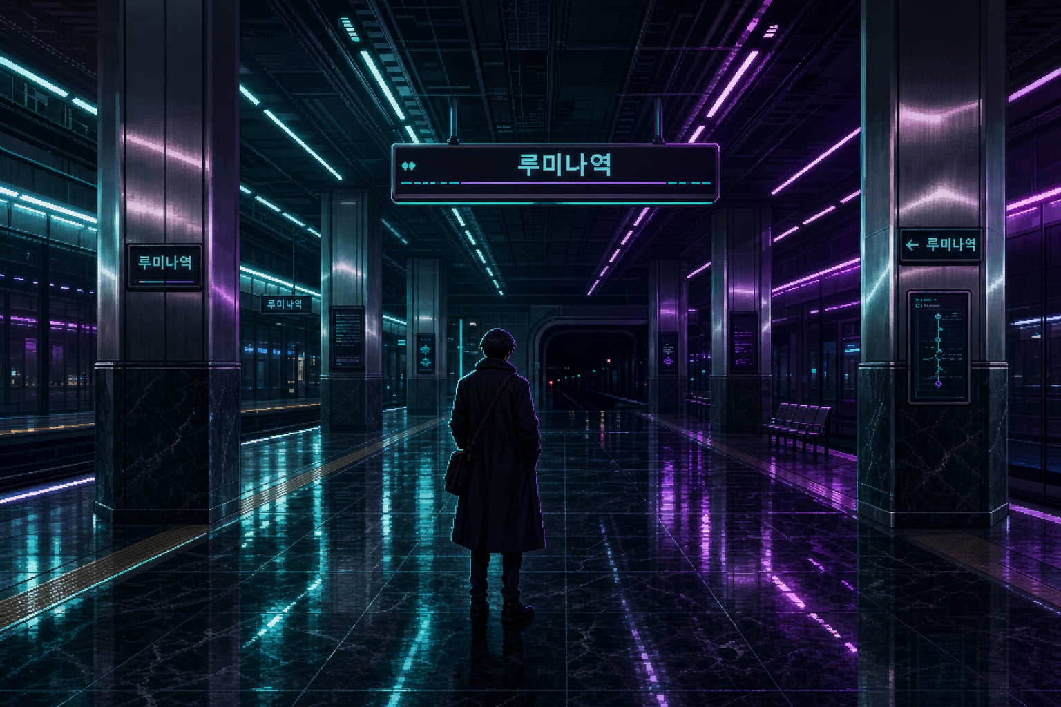 네온 지하철 미리보기