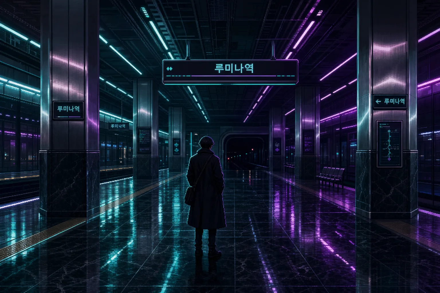 네온 지하철 미리보기