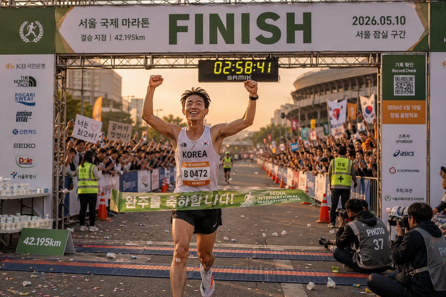 마라톤 결승선 감동 컷 미리보기