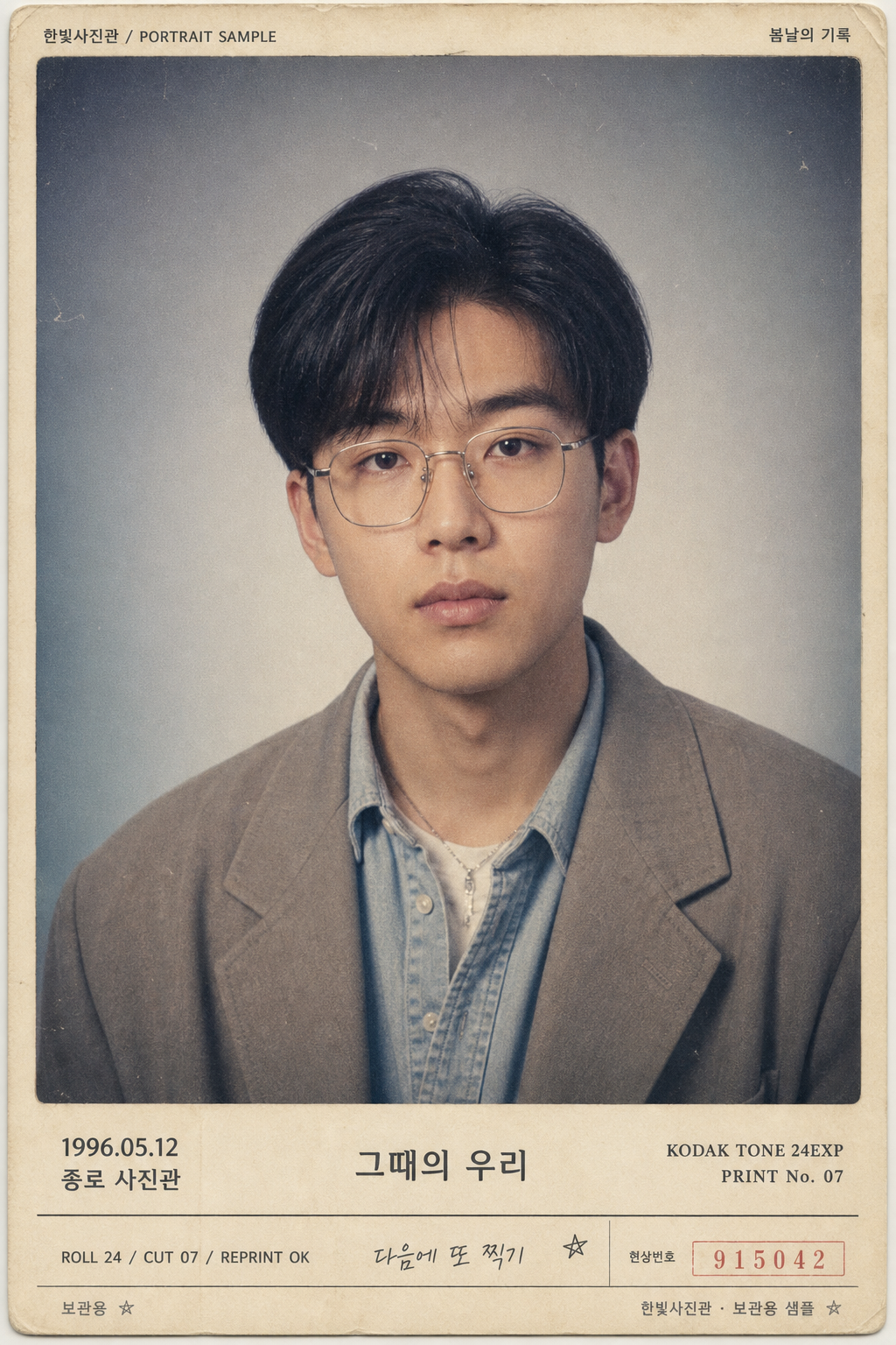 90년대 사진관 톤 변환 미리보기