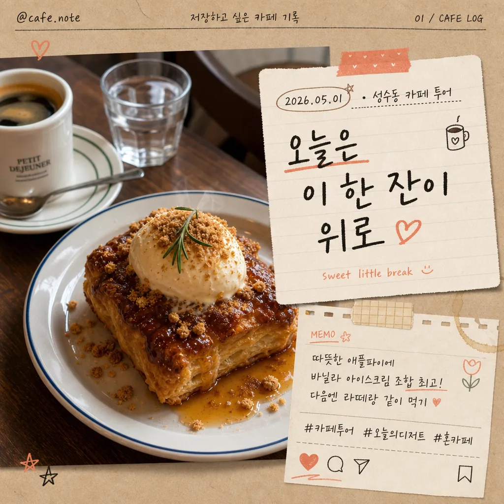 카페 투어 손글씨 메모 提示詞預覽