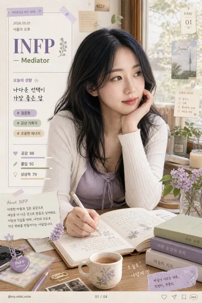 MBTI 캐릭터 사진 변환 AI 프롬프트 미리보기