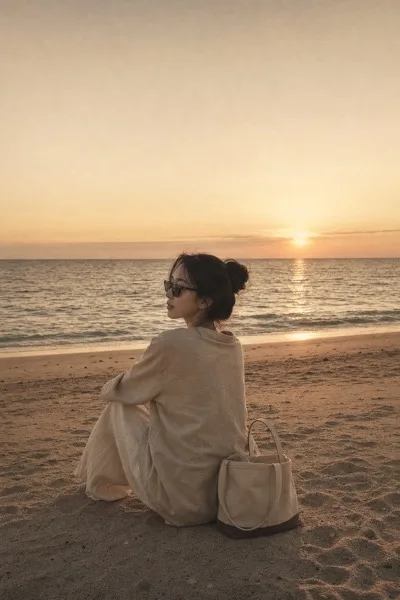 빈티지 해변톤 AI 프롬프트 미리보기