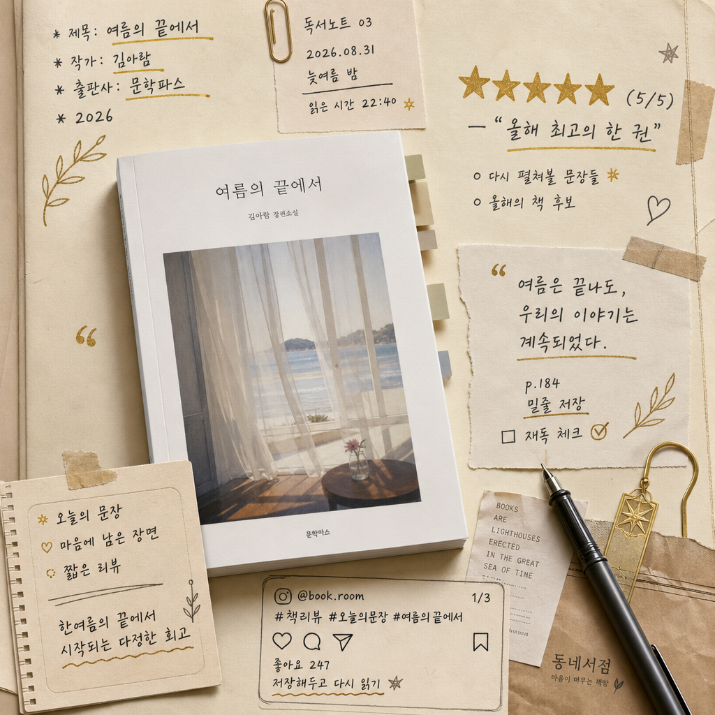 책 리뷰 손글씨 메모 미리보기
