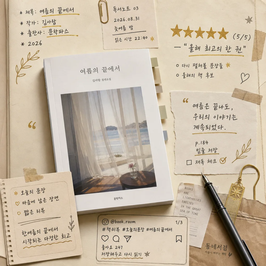 책 리뷰 손글씨 메모 プロンプトのプレビュー