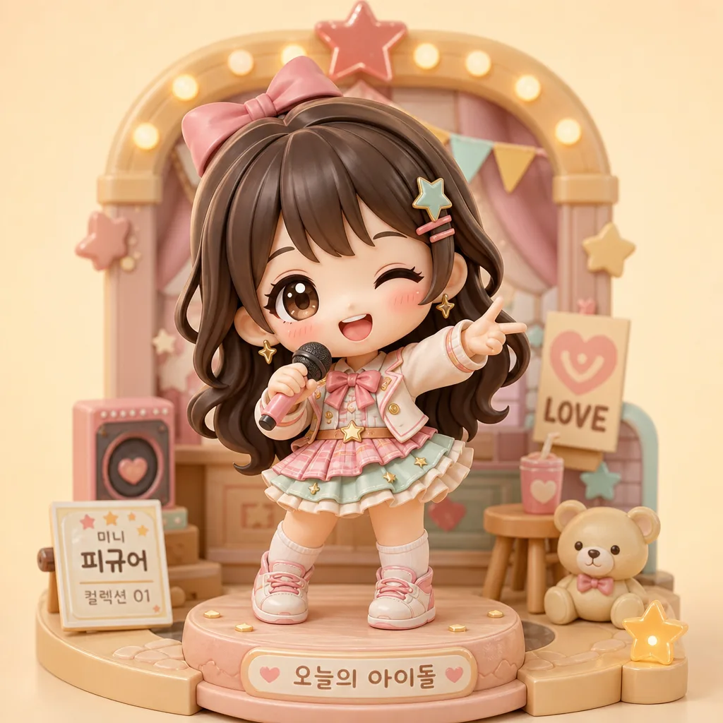 3D 캐릭터 (SD 톤·미니어처) Prompt preview