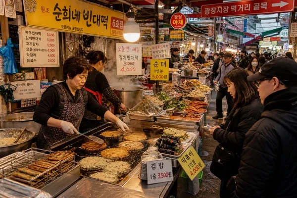 한국 시장·재래시장 사진 (광장·동대문·남대문) 提示詞預覽