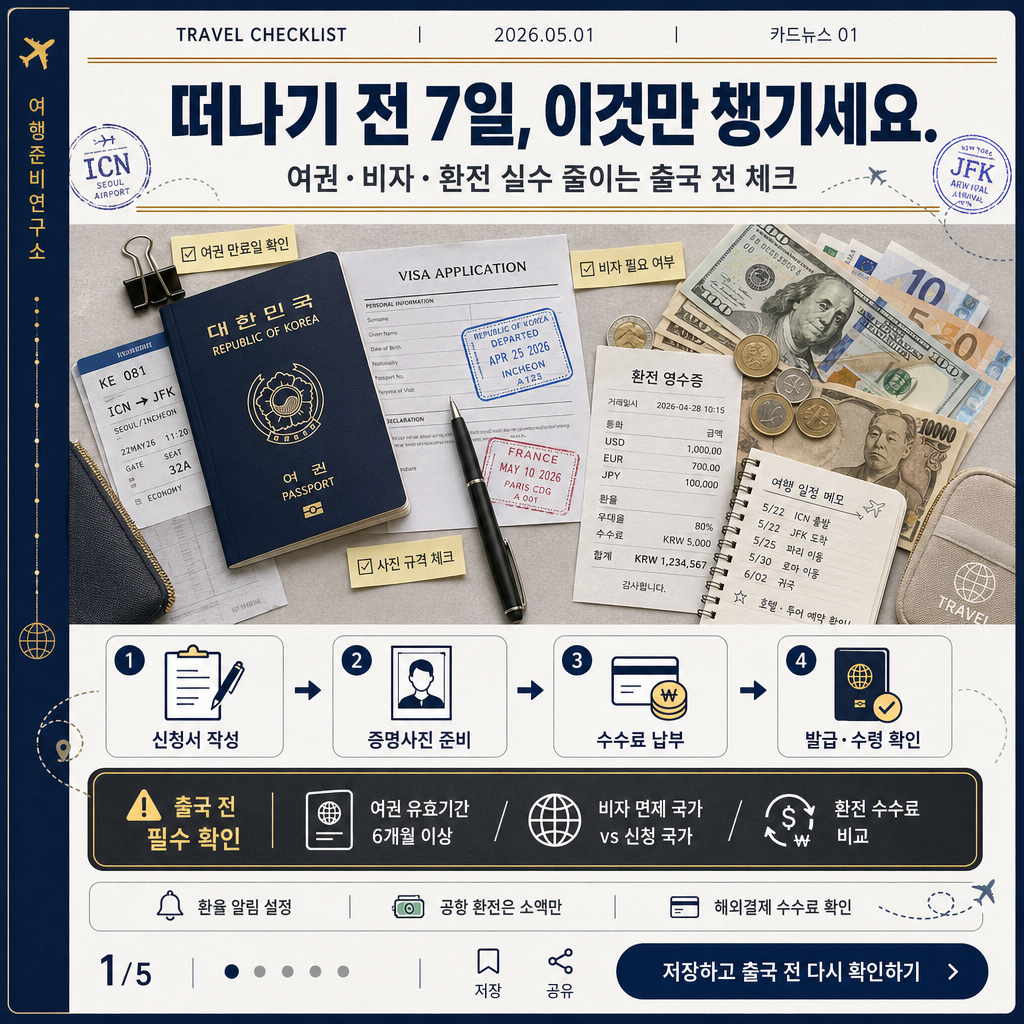 비자·여권·환전 카드뉴스 미리보기