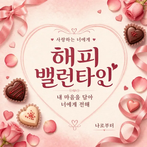 달콤한 고백카드 AI 프롬프트 미리보기