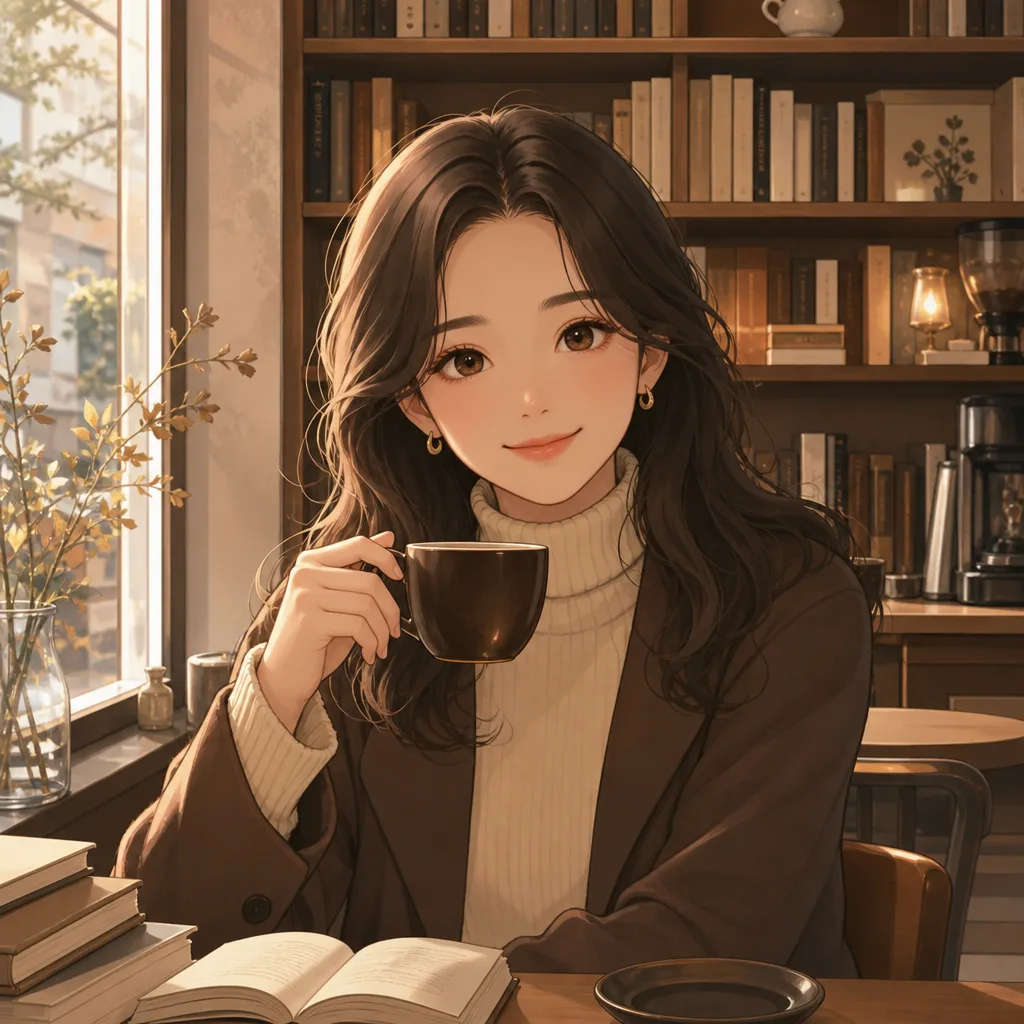 서점카페 아바타 提示詞預覽
