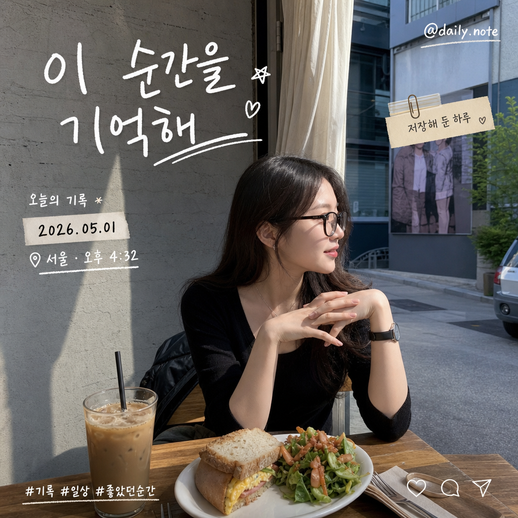 사진 위 손글씨 오버레이 미리보기