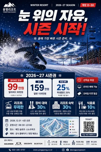 스키·스노우보드 시즌권 광고 AI 프롬프트 미리보기